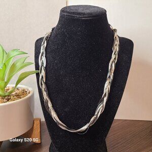 Express Brand‎ Intertwined Chain Bib Necklace Women's NEW Fashion Casual Chic